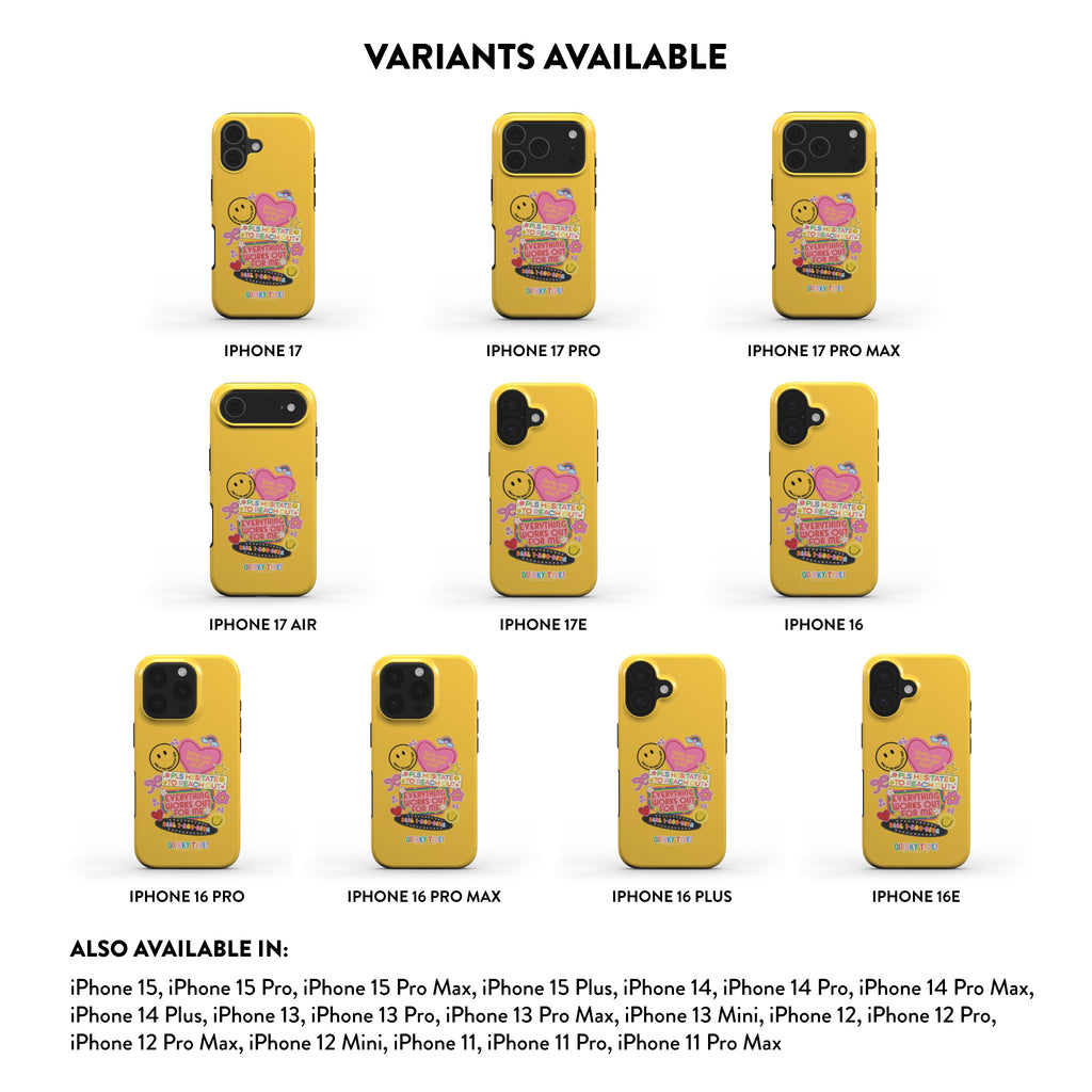 Quirky Good Vibes Stickers (Tough Phone Case)
